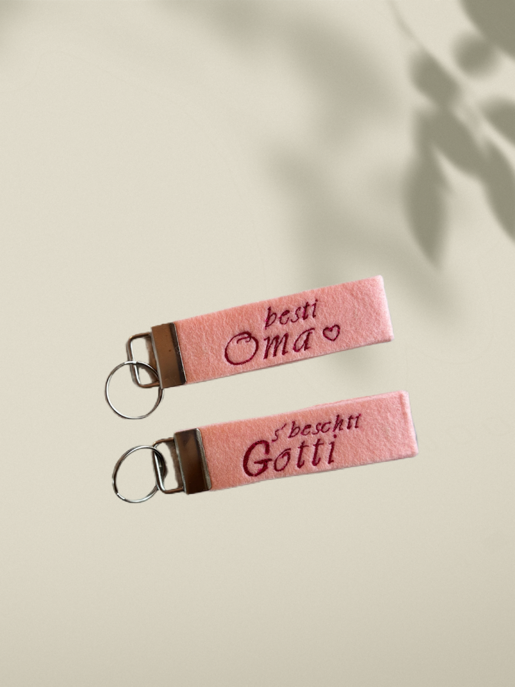 Schlüsselanhänger aus Filz personalisierbar