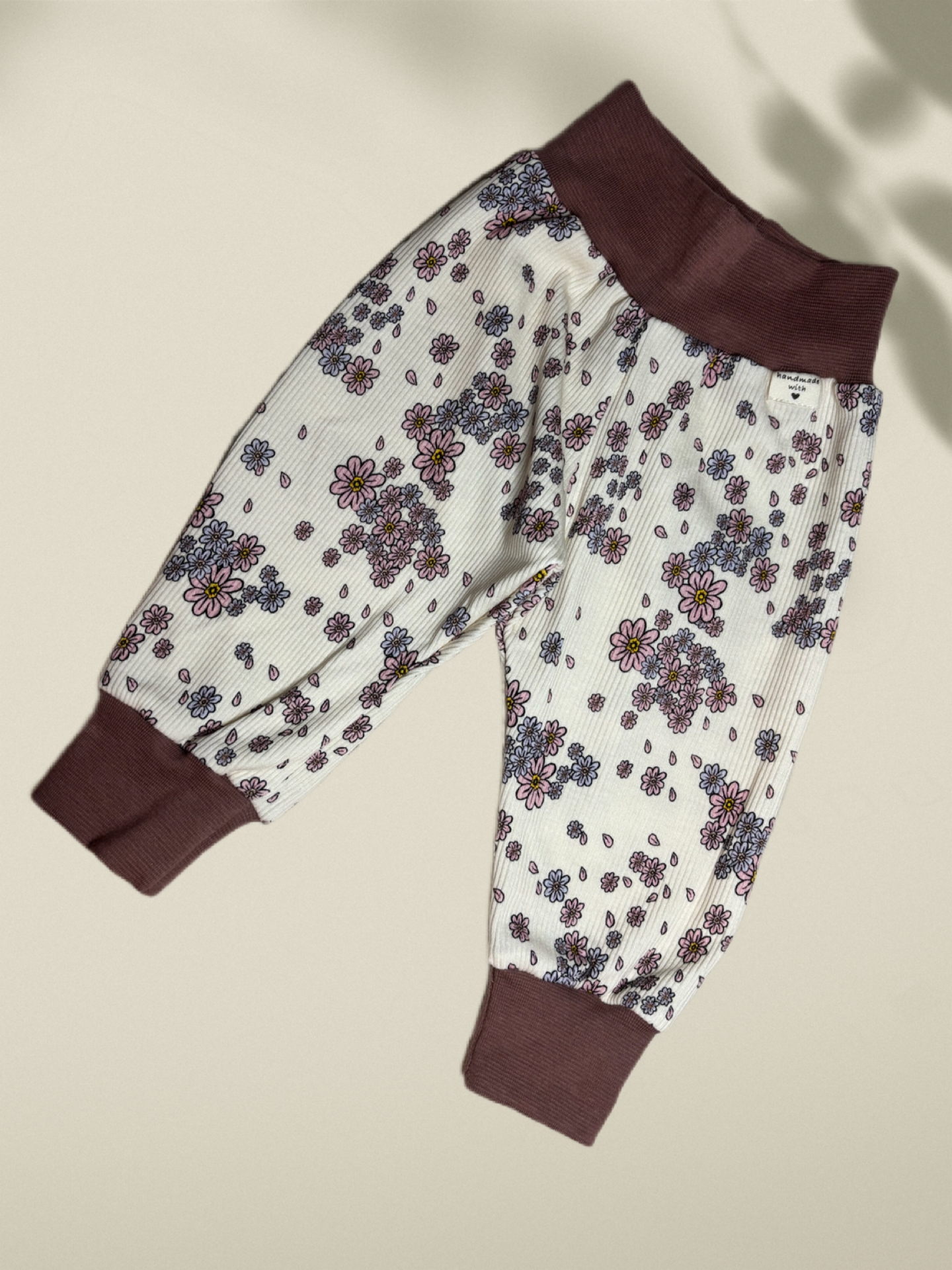 Babyhose Blumen Rippjersey