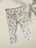 Leggings weiss mit Blumen