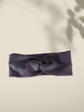 Stirnband mauve mit Lochmuster