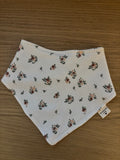 Baby/Kleinkind Halstuch weiss mit Blumen